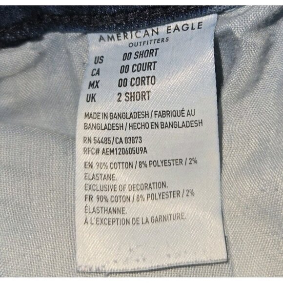 American Eagle Next Level Stretch Womens Jegging Distressed 00 Skinny Jeans 2285 - Picture 9 of 13